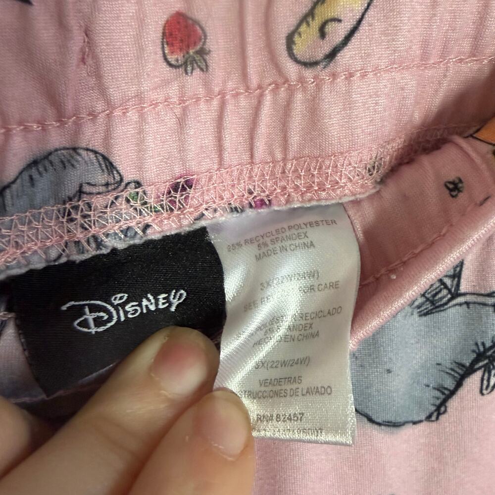 Disney Pink Winnie the Pooh Bear Lounge Sleep Jogger Pants Womens 3X Casual - Picture 4 of 5